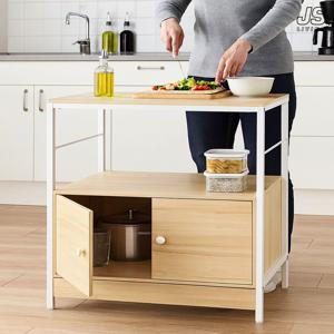 주방 보조 조리대 아일랜드 식탁 홈바 테이블 싱크대 간이 선반 밥솥 렌지대 주방 수납장