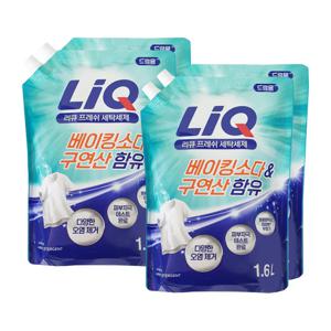 애경 리큐 프레쉬 액체세제 드럼용 1.6L+1.6L x2