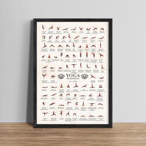 Poster&Frame - Yoga, Sten - 30*40