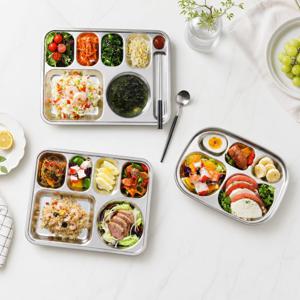 위생적인 국내산 304 스텐 성인용 유아용 기본 식판 식기세척기 가능