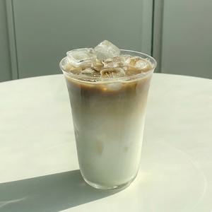 얇은 강화 유리컵 카페컵 아이스잔  380ml