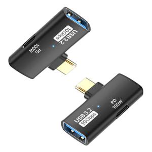 USB3.2 A to C 10Gbps 2in1 젠더 T자형 GD18 OTG 외장하드 이어폰