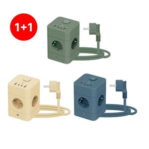 [1+1] MT08 수직 타워형 고용량멀티탭 USB C타입 PD 충전기 멀티콘센트 1.8m