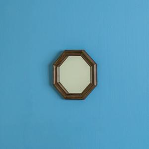 이카 원목 벽거울 01 팔각형 소