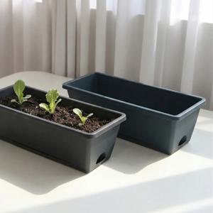 직사각 대형 화분 긴화분 텃밭플분 베란다텃밭 플라스틱화분 RECT 2color