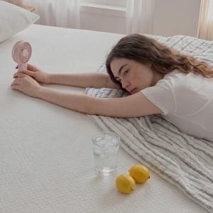 에어쿨 여름 냉감패드 쿨매트 고정밴딩 침대패드 2size