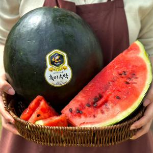 비파괴 당도선별 함안 하우스 흑미수박 6kg이상 외 7kg, 8kg (11브릭스)