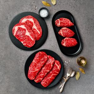 1등급 한우 알찬 구이세트 1호 총 1.2kg/등심+안심+채끝
