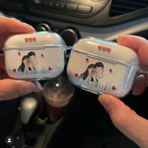 주문제작 포토 드로잉 사진 에어팟 프로 갤럭시 버즈 라이브 커플 가족 단체 생일 기념일