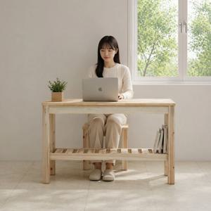 원목 카페테이블 이사벨테이블 A형 1200x300x720 고무나무