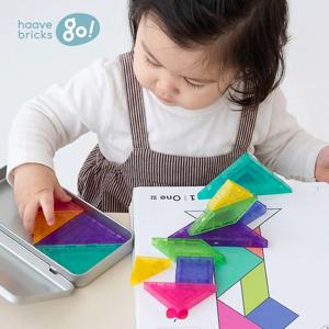 자석 칠교놀이 퍼즐 워크북 14pcs