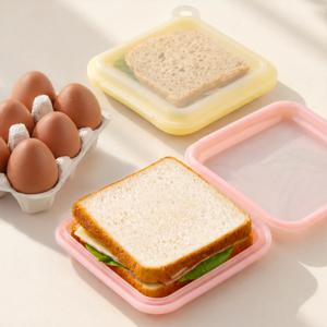 플래티넘 실리콘 지퍼백 샌드위치백 푸드백 2P세트 / 냉동 보관 냉장고정리 도시락통