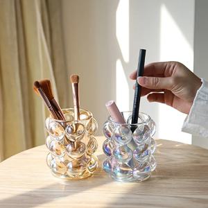 버블 브러쉬꽂이 펜슬 홀더 화장대 소품 정리함 4colors