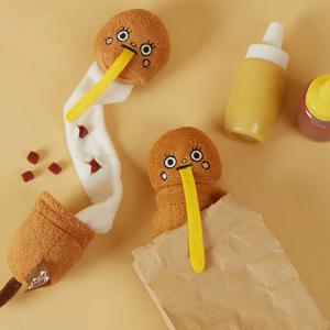 7번버스 모짜렐라치즈 핫도그 노즈워크 강아지 장난감