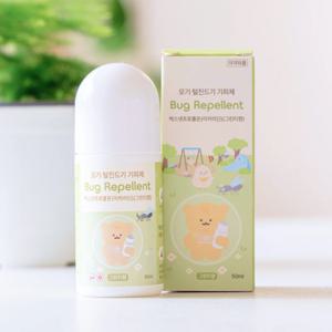 아기 모기기피제 진드기 벌레 퇴치제 벅스넷프로롤온 이카리딘 그린티향 50ml 볼타입