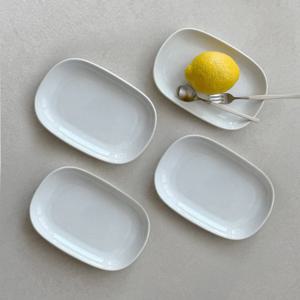 르블랑 사각접시 세트 4P MADE IN JAPAN