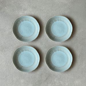 블루라군 플라워찬기 소 4P세트 MADE IN JAPAN