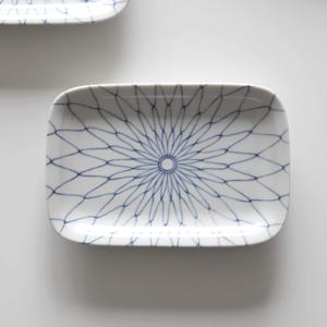 블룸 사각접시 MADE IN JAPAN