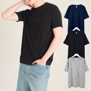 베이직 30수 남자 여자 반팔티셔츠 라운드 면티 기본 무지티 여름 여성 남성 반팔티