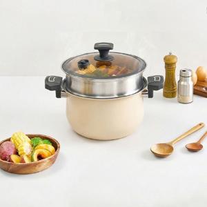 두가지 요리를 한번에 10L 대용량 IH 저압냄비 SN-G2026S