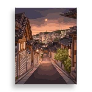 DIY 명화그리기 북촌한옥마을 40x50