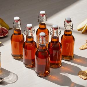 스윙 락캡 위스키 보틀 유리병 350ml 6개 수제시럽 더치커피병