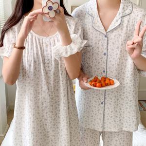 3타입 요루면 스토리니 커플잠옷 원피스잠옷 세트 파자마 홈웨어