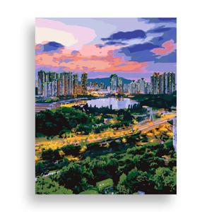 DIY 명화그리기  호수 공원 40x50