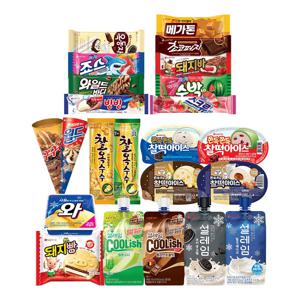 [32개] 신상 찰떡아이스 설레임 돼지바빵 +아이스크림바 32개 혼합세트