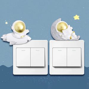 우주인 스위치커버 장식 데코스티커 인테리어 소품