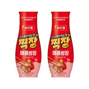 해찬들 고기찍어먹는장 찍장 매콤 쌈장 300g*2개