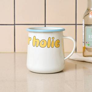 제로슈가홀릭 법랑 머그 크림 560ML