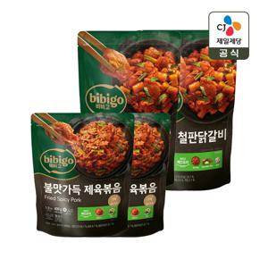 비비고 춘천식 철판 닭갈비 700g x2개+제육볶음 400g x2개