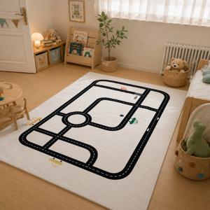 아이방 도로 러그 4종 자동차 놀이매트 감성 키즈카페트 한평 150x200cm