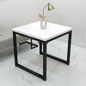 화이트 1인용 책상 800 800 컴퓨터 테이블 흔들림없는 고하중 철제 MT8080