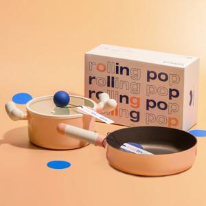 롤링팝IH 2종세트 양수냄비18CM+멀티팬22CM