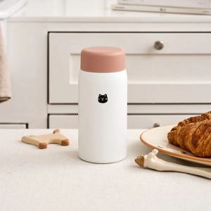 L 우리집 뚱냥이 보온보냉텀블러 180ml 크림