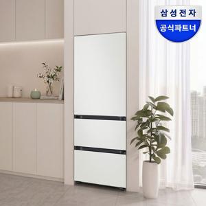 단하루129만원대 비스포크 1등급 키친핏 3도어 김치냉장고 RQ33DB74C1AP 313L