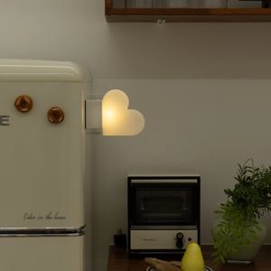 하트라이트 LED 마그넷 자석 무드등 무선 충전식 포터블 조명(3색변환/밝기조절)