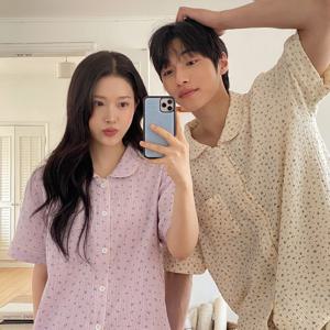 J'eu 플라워 세븐데이즈7Days 요루면 반팔 파자마 잠옷 세트 7color, 2size