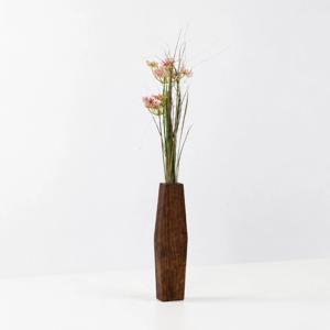 나무화병 우드화병 나무꽃병 woodvase 다크브라운