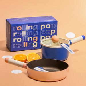 롤링팝IH 2종세트 편수냄비16CM+멀티팬22CM