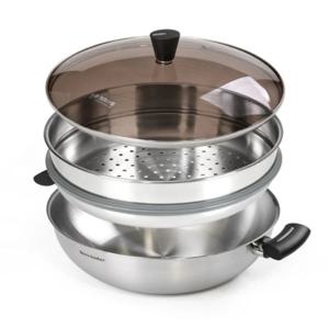 인덕션 스텐 만두 대게 전골 냄비 찜기 28cm