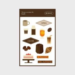 Cafe sticker 카페 커피 일러스트 다꾸 스티커