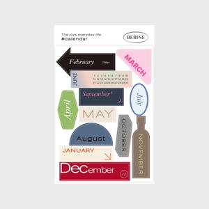 Calendar sticker 먼슬리 다이어리 달력 월 다꾸 스티커