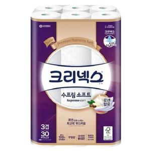 로션함유 수프림소프트 3겹 27M 30롤 x1팩