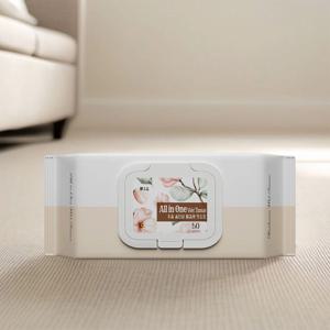 올인원 물걸레 청소포 대형 50매 x 4개 (200매)
