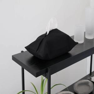 플레인 린넨 티슈커버 블랙 심플티슈커버 Plain linen cover