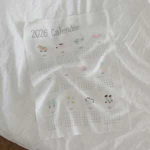 Little Objects 2026 Calendar 패브릭 포스터