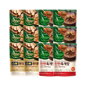 비비고 진한 육개장 500g x6개+스팸부대찌개 460g x6개